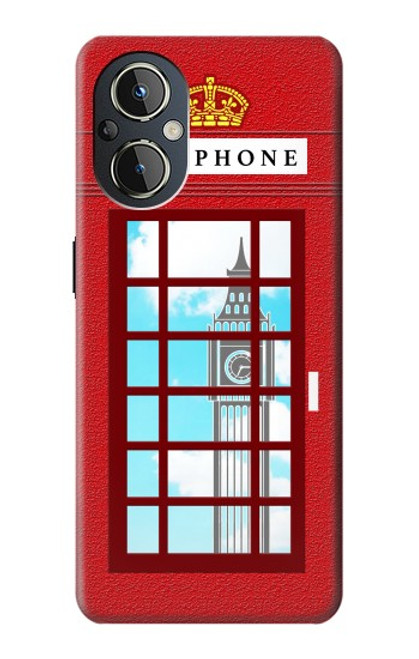 S2059 England British Telephone Box Minimalist Case For OnePlus Nord N20 5G