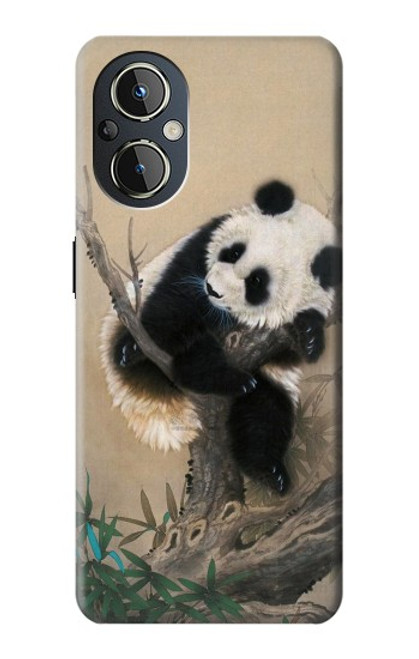 S2210 Panda Fluffy Art Painting Case For OnePlus Nord N20 5G