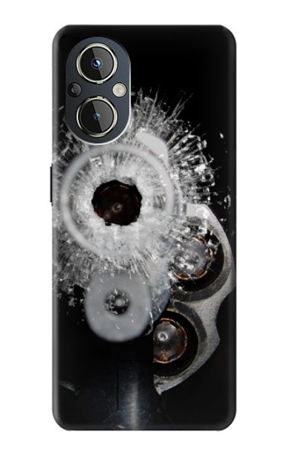S2387 Gun Bullet Hole Glass Case For OnePlus Nord N20 5G