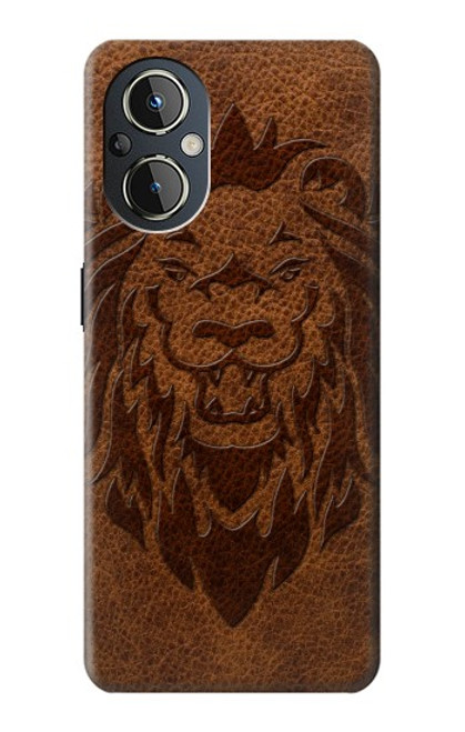 S2529 Leo Zodiac Tattoo Brown Graphic Print Case For OnePlus Nord N20 5G