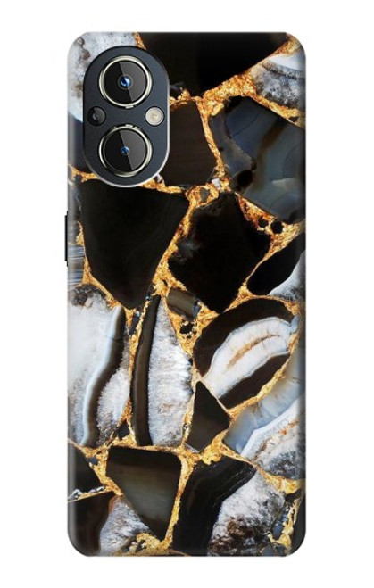 S3419 Gold Marble Graphic Print Case For OnePlus Nord N20 5G