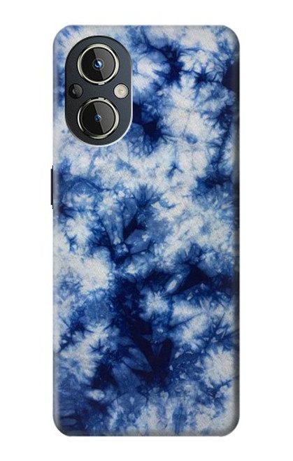 S3439 Fabric Indigo Tie Dye Case For OnePlus Nord N20 5G