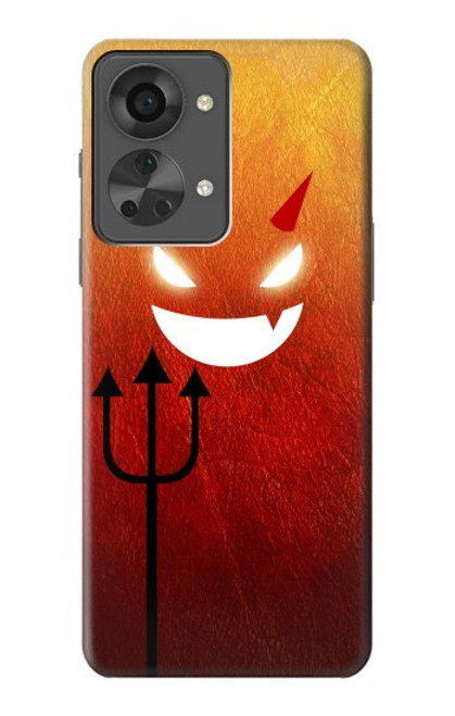 S2454 Red Cute Little Devil Cartoon Case For OnePlus Nord 2T