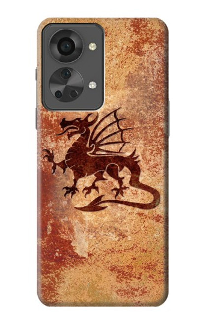 S2485 Dragon Metal Texture Graphic Printed Case For OnePlus Nord 2T