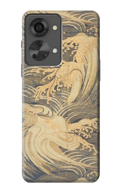 S2680 Japan Art Obi With Stylized Waves Case For OnePlus Nord 2T