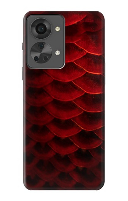 S2879 Red Arowana Fish Scale Case For OnePlus Nord 2T