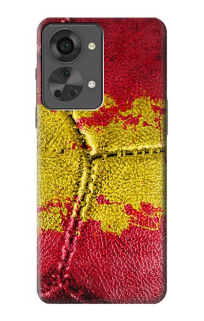 S3315 Spain Flag Vintage Football Graphic Case For OnePlus Nord 2T
