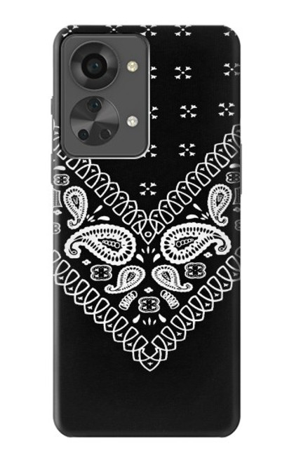 S3363 Bandana Black Pattern Case For OnePlus Nord 2T