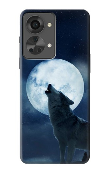 S3693 Grim White Wolf Full Moon Case For OnePlus Nord 2T