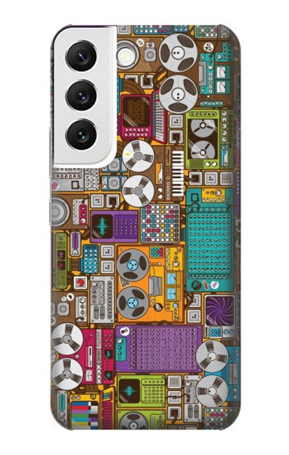 S3879 Retro Music Doodle Case For Samsung Galaxy S22