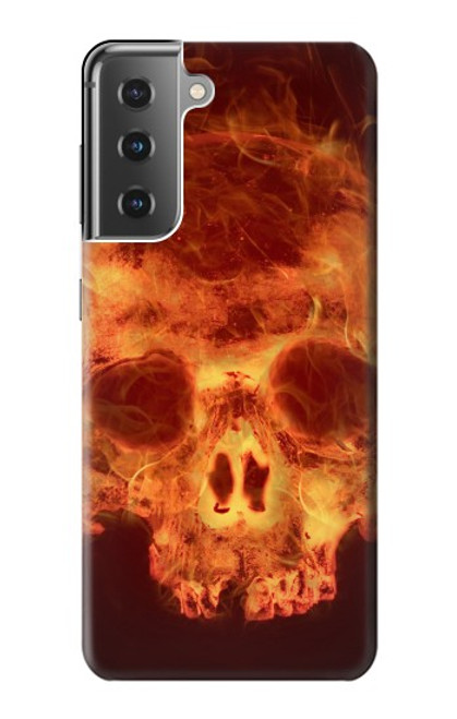 S3881 Fire Skull Case For Samsung Galaxy S21 Plus 5G, Galaxy S21+ 5G
