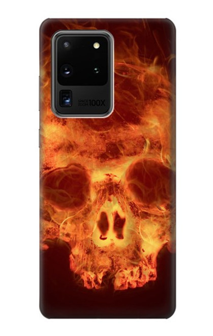 S3881 Fire Skull Case For Samsung Galaxy S20 Ultra