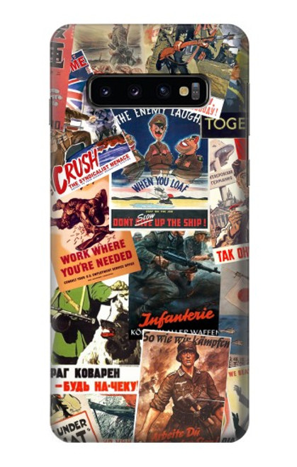 S3905 Vintage Army Poster Case For Samsung Galaxy S10