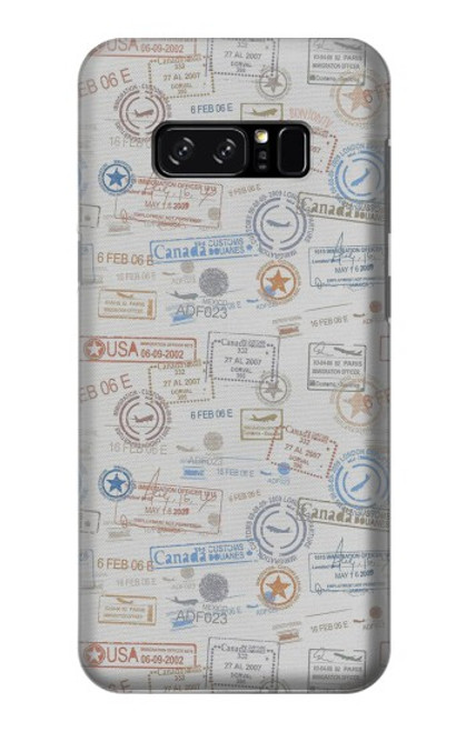 S3903 Travel Stamps Case For Note 8 Samsung Galaxy Note8