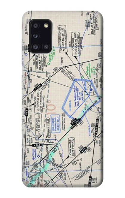S3882 Flying Enroute Chart Case For Samsung Galaxy A31