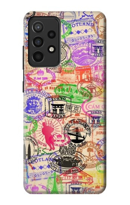 S3904 Travel Stamps Case For Samsung Galaxy A52, Galaxy A52 5G