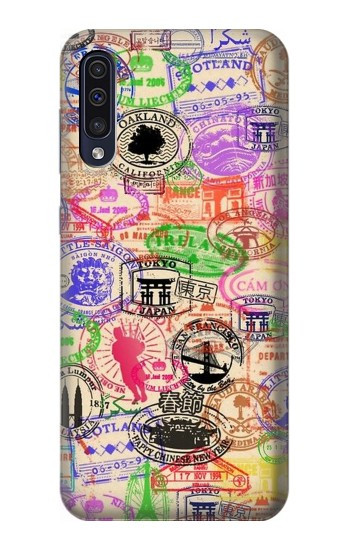 S3904 Travel Stamps Case For Samsung Galaxy A70