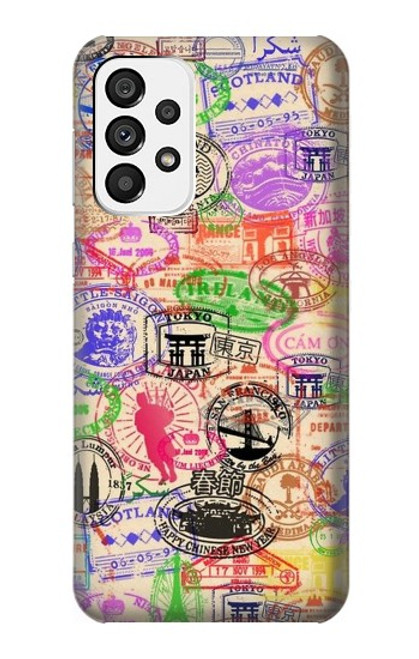 S3904 Travel Stamps Case For Samsung Galaxy A73 5G
