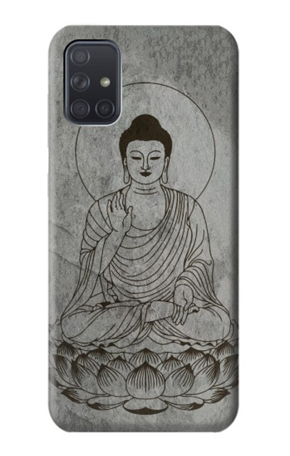 S3873 Buddha Line Art Case For Samsung Galaxy A71