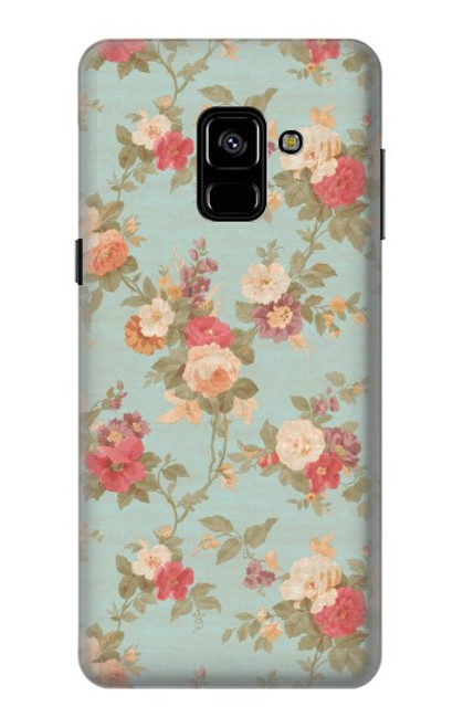 S3910 Vintage Rose Case For Samsung Galaxy A8 (2018)