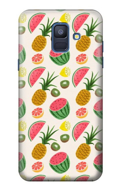 S3883 Fruit Pattern Case For Samsung Galaxy A6 (2018)