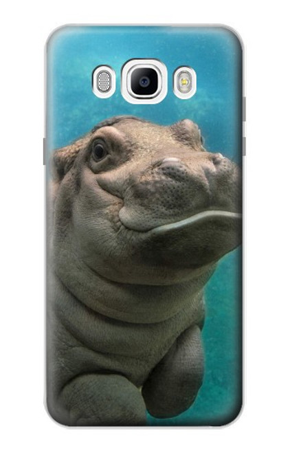 S3871 Cute Baby Hippo Hippopotamus Case For Samsung Galaxy J7 (2016)