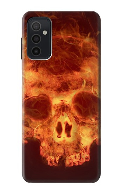 S3881 Fire Skull Case For Samsung Galaxy M52 5G