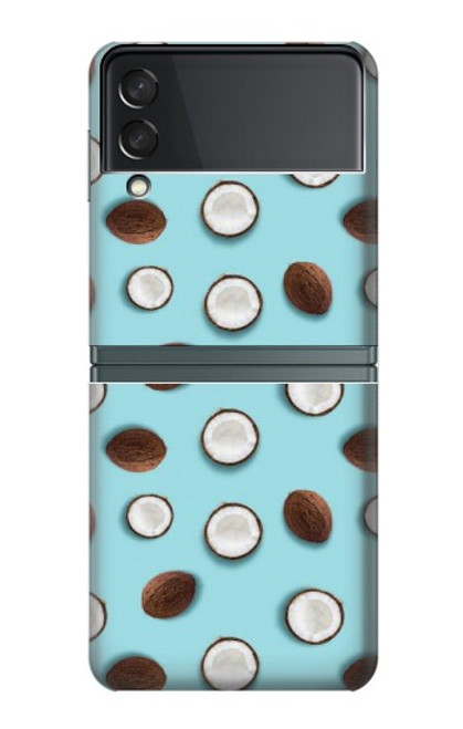 S3860 Coconut Dot Pattern Case For Samsung Galaxy Z Flip 3 5G