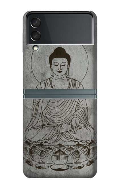 S3873 Buddha Line Art Case For Samsung Galaxy Z Flip 3 5G