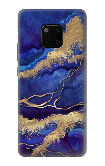 S3906 Navy Blue Purple Marble Case For Huawei Mate 20 Pro
