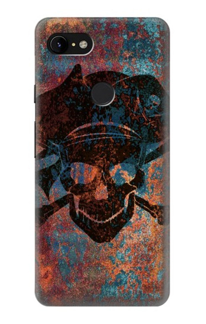 S3895 Pirate Skull Metal Case For Google Pixel 3 XL