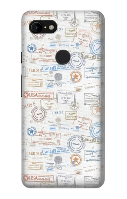 S3903 Travel Stamps Case For Google Pixel 3 XL