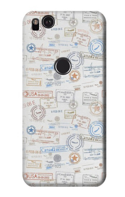 S3903 Travel Stamps Case For Google Pixel 2