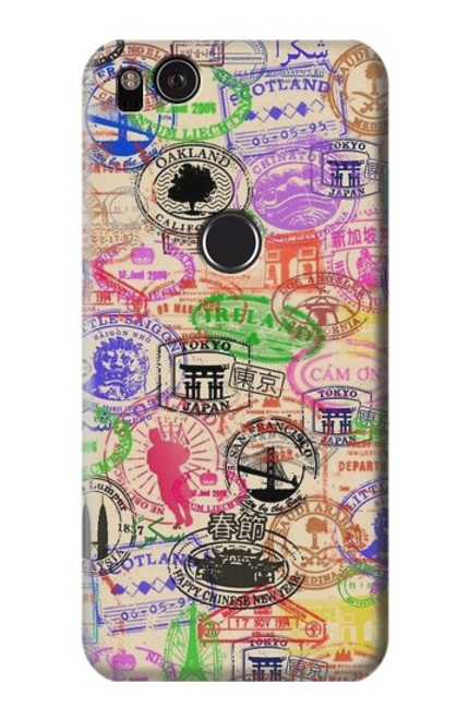 S3904 Travel Stamps Case For Google Pixel 2