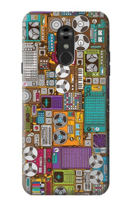S3879 Retro Music Doodle Case For LG Q Stylo 4, LG Q Stylus