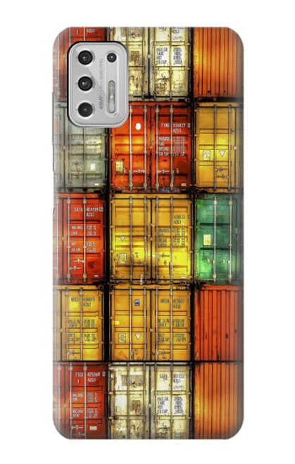 S3861 Colorful Container Block Case For Motorola Moto G Stylus (2021)