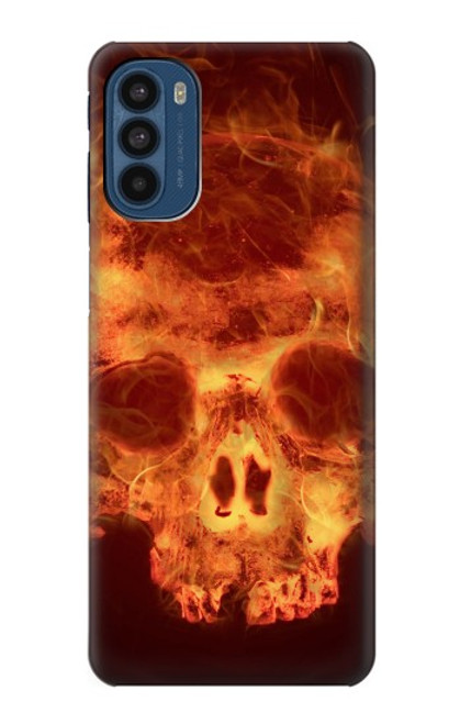 S3881 Fire Skull Case For Motorola Moto G41