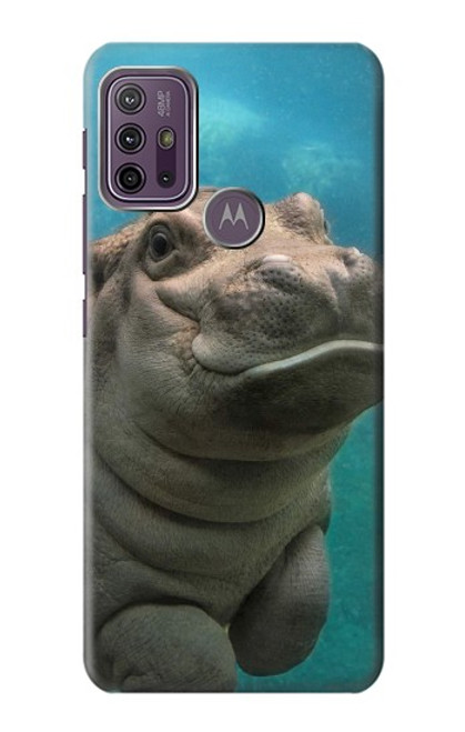 S3871 Cute Baby Hippo Hippopotamus Case For Motorola Moto G10 Power