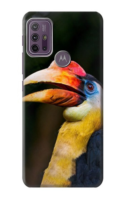 S3876 Colorful Hornbill Case For Motorola Moto G10 Power
