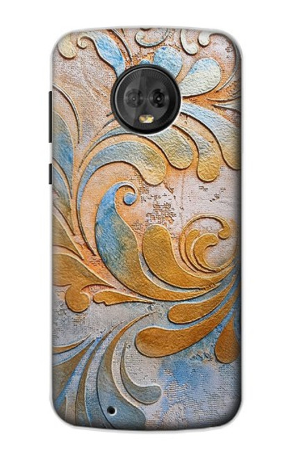 S3875 Canvas Vintage Rugs Case For Motorola Moto G6