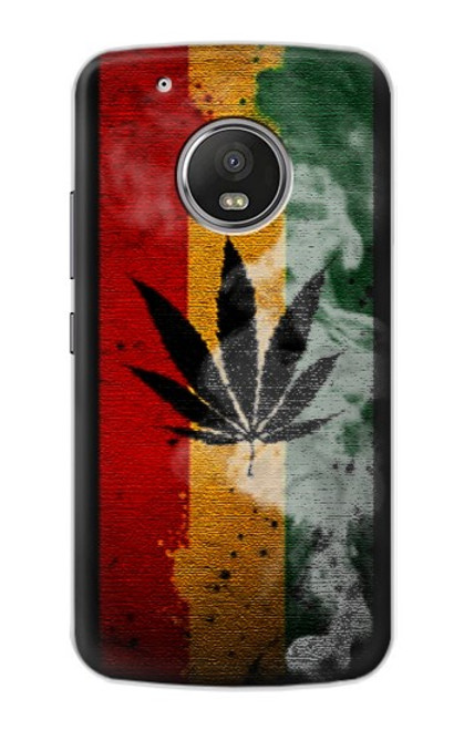 S3890 Reggae Rasta Flag Smoke Case For Motorola Moto G5 Plus