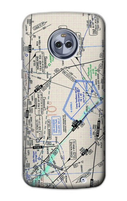 S3882 Flying Enroute Chart Case For Motorola Moto X4