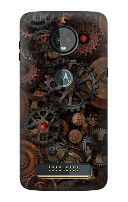 S3884 Steampunk Mechanical Gears Case For Motorola Moto Z3, Z3 Play