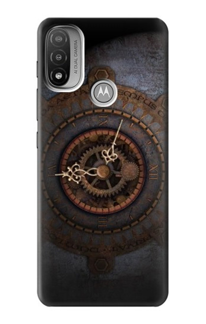 S3908 Vintage Clock Case For Motorola Moto E20,E30,E40