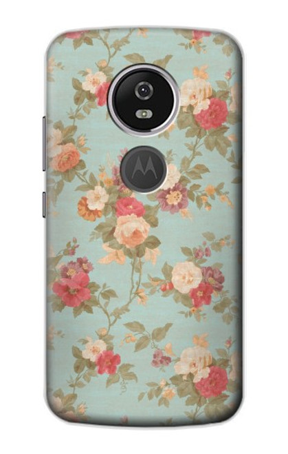S3910 Vintage Rose Case For Motorola Moto E5 Plus