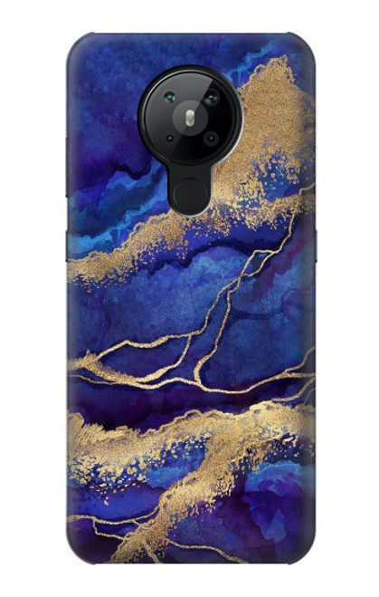 S3906 Navy Blue Purple Marble Case For Nokia 5.3