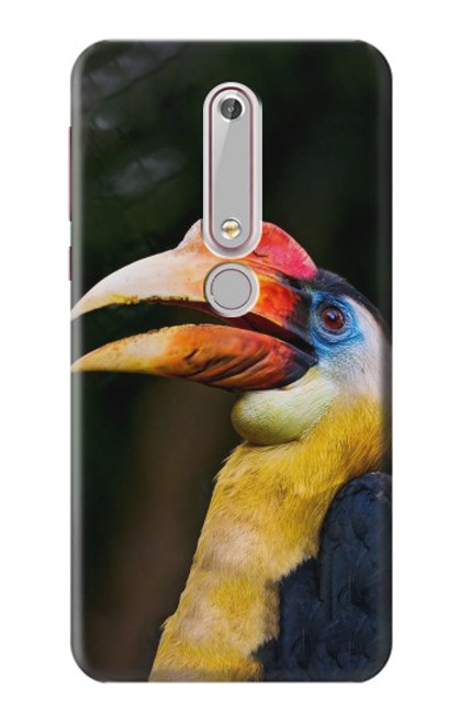 S3876 Colorful Hornbill Case For Nokia 6.1, Nokia 6 2018