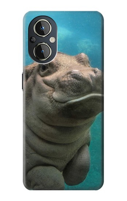 S3871 Cute Baby Hippo Hippopotamus Case For OnePlus Nord N20 5G