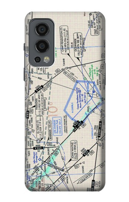 S3882 Flying Enroute Chart Case For OnePlus Nord 2 5G