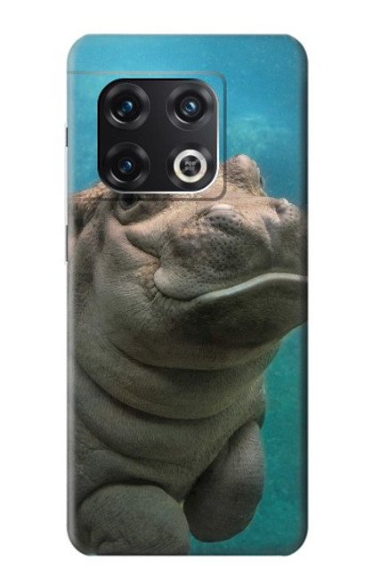 S3871 Cute Baby Hippo Hippopotamus Case For OnePlus 10 Pro